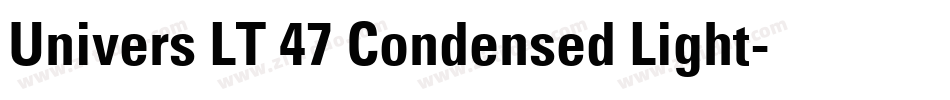 Univers LT 47 Condensed Light字体转换